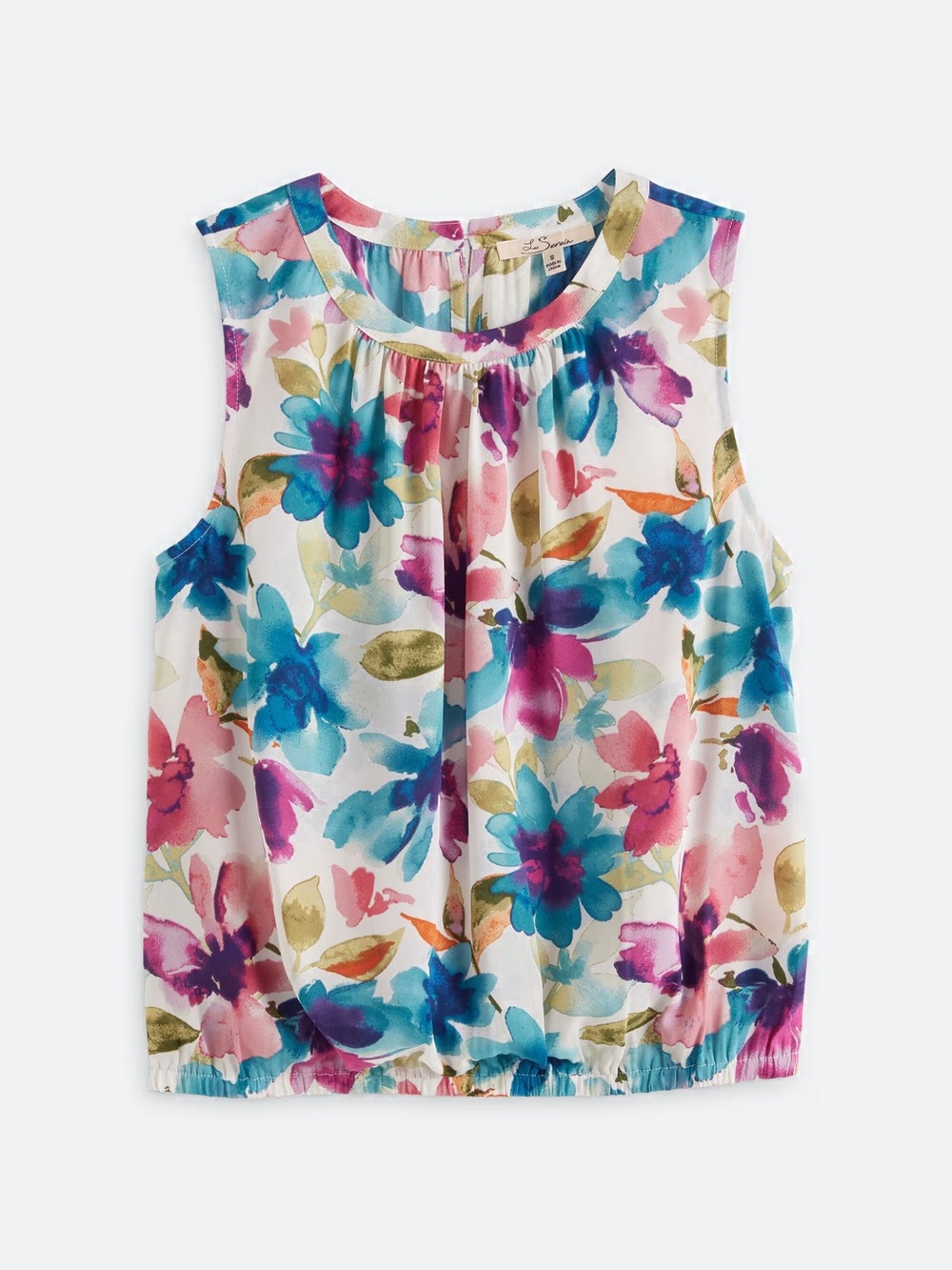 Les Serein Sleeveless Floral Blouse - Multicolor